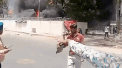 Air India plane crash: New video surfaces of lone survivor Viswash Kumar Ramesh emerging from burning wreckage; watch | India News