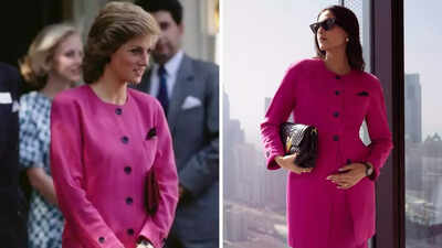 Sonam Kapoor Ahuja confirms second pregnancy by paying an ode to Lady Diana’s iconic vintage fuchsia power suit; hubby Anand Ahuja says ‘double trouble’ |